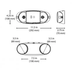 New ❤️ EML Series Micro Integrated LED White Emergency Light with Remote Capability by NICOR ❤️ 15 New ❤️ EML Series Micro Integrated LED White Emergency Light with Remote Capability by NICOR ❤️ -NICOR Sales Store white nicor emergency exit lights eml5 10 unv wh r 77 1000