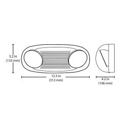 Coupon ✨ Outdoor Emergency White LED Fixture with Battery Backup by NICOR ⌛ 18 Coupon ✨ Outdoor Emergency White LED Fixture with Battery Backup by NICOR ⌛ -NICOR Sales Store white nicor emergency exit lights eml61unvwh c3 1000