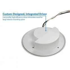 Cheapest 🧨 SureFit 9.6-Watt White Integrated LED Flush Mount with 2700K by NICOR 🧨 -NICOR Sales Store white nicor flush mount lights dlf 10 120 2k wh 44 1000