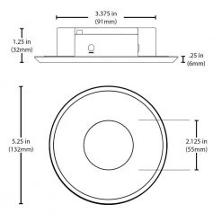 Cheapest 🧨 SureFit 9.6-Watt White Integrated LED Flush Mount with 2700K by NICOR 🧨 -NICOR Sales Store white nicor flush mount lights dlf 10 120 2k wh 76 1000