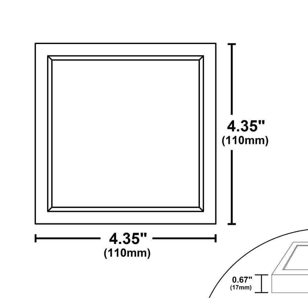 Best Pirce 🤩 DSE4 4 in. Square White LED Flush Mount Ceiling Light, 2700K by NICOR 👍 10 Best Pirce 🤩 DSE4 4 in. Square White LED Flush Mount Ceiling Light, 2700K by NICOR 👍 - Image 8