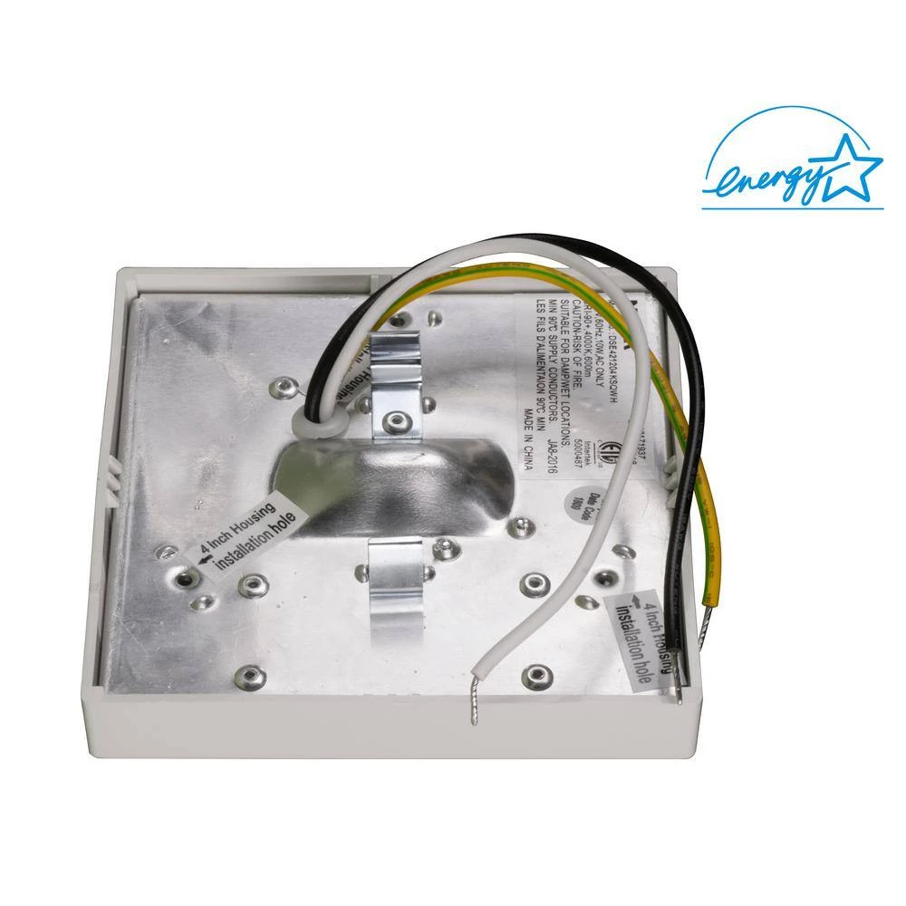 Best Pirce 🤩 DSE4 4 in. Square White LED Flush Mount Ceiling Light, 2700K by NICOR 👍 8 Best Pirce 🤩 DSE4 4 in. Square White LED Flush Mount Ceiling Light, 2700K by NICOR 👍 - Image 6