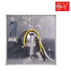 Discount 💯 DSE6 6 in. Square White LED Flush Mount Ceiling Light, 4000K by NICOR 🔔 -NICOR Sales Store white nicor flush mount lights dse621204ksqwh 1f 1000