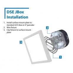 Discount 💯 DSE6 6 in. Square White LED Flush Mount Ceiling Light, 4000K by NICOR 🔔 -NICOR Sales Store white nicor flush mount lights dse621204ksqwh 77 1000