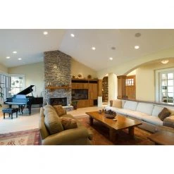 Coupon 🎉 DSE8 8 in. Round White LED Flush Mount Ceiling Light, 5000K by NICOR 💯 -NICOR Sales Store white nicor flush mount lights dse821205krdwh fa 1000