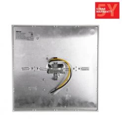 Hot Sale 👏 DSE9 Square 9 in. White LED Flush Mount Ceiling Light, 4000K by NICOR ❤️ -NICOR Sales Store white nicor flush mount lights dse921204ksqwh 1f 1000