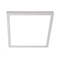 Hot Sale 👏 DSE9 Square 9 in. White LED Flush Mount Ceiling Light, 4000K by NICOR ❤️