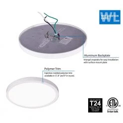 Best deal 🛒 DSE9 9 in. Round White LED Flush Mount Ceiling Light, 5000K by NICOR ⭐ -NICOR Sales Store white nicor flush mount lights dse921205krdwh 1d 1000