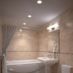 Best Pirce 🌟 DSK Series 4 in. White Integrated LED Flush Mount Surface Mount Downlight, 2700K by NICOR 🔔 -NICOR Sales Store white nicor flush mount lights dsk42061202kwh 76 1000