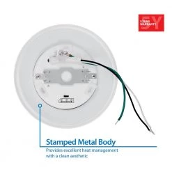 Brand new 🛒 DSK4 Round 4 in. Selectable Surface Mount Integrated LED Recessed Trim Kit by NICOR 🎁 -NICOR Sales Store white nicor flush mount lights dsk43120swh 66 1000