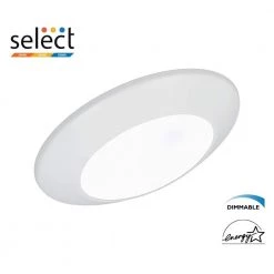 Brand new 🛒 DSK4 Round 4 in. Selectable Surface Mount Integrated LED Recessed Trim Kit by NICOR 🎁 -NICOR Sales Store white nicor flush mount lights dsk43120swh 77 1000