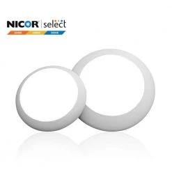 Brand new 🛒 DSK4 Round 4 in. Selectable Surface Mount Integrated LED Recessed Trim Kit by NICOR 🎁 -NICOR Sales Store white nicor flush mount lights dsk43120swh d4 1000
