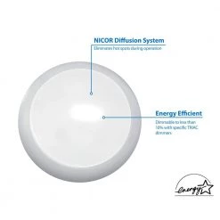 Best Pirce ⌛ DSK56 Selectable Series 5/6 in. Surface Mount Integrated LED Recessed Downlight by NICOR 🤩 -NICOR Sales Store white nicor flush mount lights dsk563120swh 1d 1000