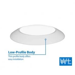 Best Pirce ⌛ DSK56 Selectable Series 5/6 in. Surface Mount Integrated LED Recessed Downlight by NICOR 🤩 -NICOR Sales Store white nicor flush mount lights dsk563120swh 4f 1000