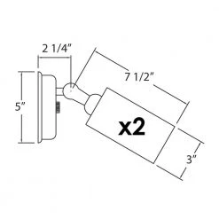 Deals 😉 Double Bullet 50-Watt 2-Light White Outdoor Wall Lantern Sconce by NICOR 🔥 -NICOR Sales Store white nicor outdoor sconces 11522 4f 1000