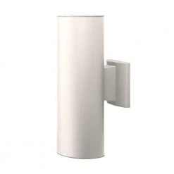Promo 🌟 150-Watt 2-Light White Outdoor Wall Lantern Sconce Column Light by NICOR 👏