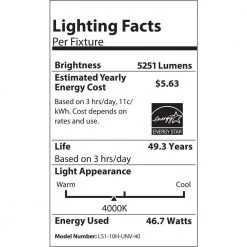 Flash Sale 🔥 LS1- 4 ft. High Output 425-Watt White Integrated LED Linear Strip Light in 4000K by NICOR 👍 19 Flash Sale 🔥 LS1- 4 ft. High Output 425-Watt White Integrated LED Linear Strip Light in 4000K by NICOR 👍 -NICOR Sales Store white nicor strip light fixtures ls1 10h unv 40 44 1000