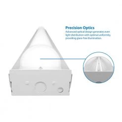 Cheapest 😉 LS1- 4 ft. 225-Watt White Integrated LED Linear Strip Light in 3000K by NICOR 🥰 -NICOR Sales Store white nicor strip light fixtures ls1 10s unv 30 a0 1000