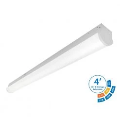 Discount ❤️ LSC 4 Ft. 300-Watt Equivalent Integrated LED White Selectable Strip Light by NICOR ⭐