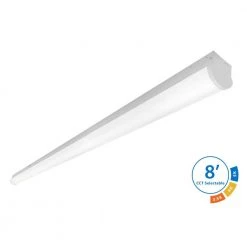 Cheap 🔥 LSC 8 ft. 450-Watt Equivalent Integrated LED White Selectable Strip Light by NICOR 🧨