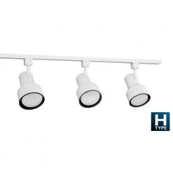 Flash Sale 🔔 4 ft. 3-Light White Linear Track Lighting Kit by NICOR 🎉