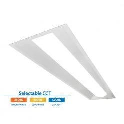 Budget 🧨 TAR Select 1 ft. x 4 ft. 250-Watt Equivalent Integrated LED White Troffer by NICOR ⌛ -NICOR Sales Store white nicor troffers tars114u c3 1000
