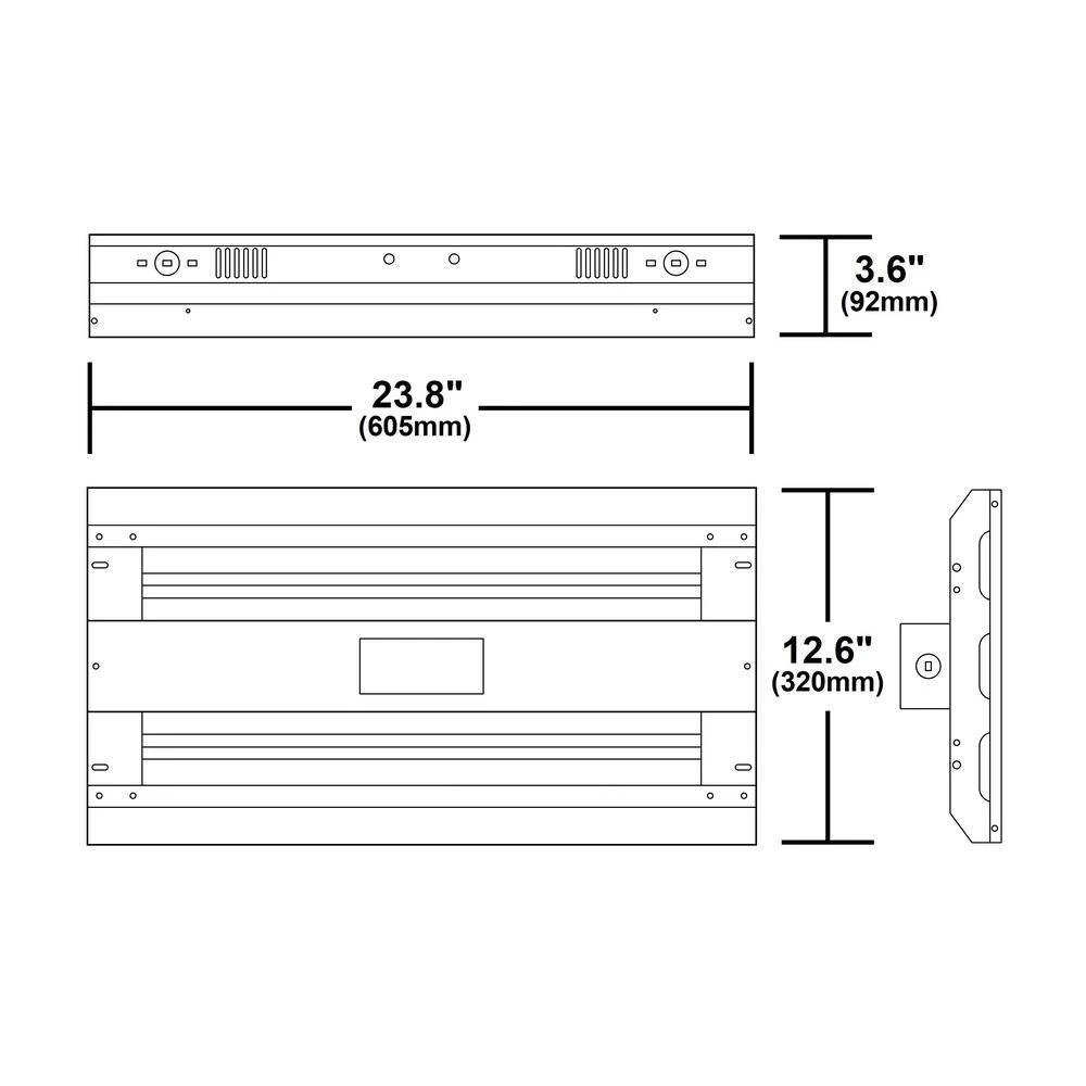 Hot Sale ๐ฅ 2 ft. 600-Watt Equivalent Integrated LED White High Bay Light 4000K by NICOR ๐ 9 Hot Sale ๐ฅ 2 ft. 600-Watt Equivalent Integrated LED White High Bay Light 4000K by NICOR ๐ - Image 7