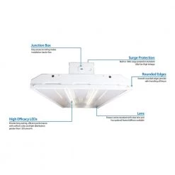 Hot Sale ๐ฅ 2 ft. 600-Watt Equivalent Integrated LED White High Bay Light 4000K by NICOR ๐ 14 Hot Sale ๐ฅ 2 ft. 600-Watt Equivalent Integrated LED White High Bay Light 4000K by NICOR ๐ -NICOR Sales Store white powder coat nicor high bay lights hbl3110unv40k a0 1000