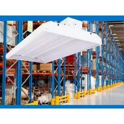 Outlet 😀 2 ft. 900-Watt Equivalent Integrated LED White High Bay Light 5000K by NICOR 😍 -NICOR Sales Store white powder coat nicor high bay lights hbl3223unv50k 4f 1000