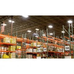 Outlet 😀 2 ft. 900-Watt Equivalent Integrated LED White High Bay Light 5000K by NICOR 😍 -NICOR Sales Store white powder coat nicor high bay lights hbl3223unv50k c3 1000