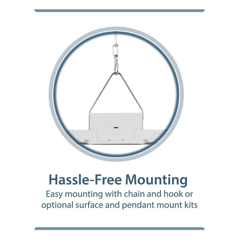 Best deal ⭐ HML1 1 ft. 600-Watt Equivalent Integrated LED White Slim High Bay Light 5000K by NICOR 🥰 5 Best deal ⭐ HML1 1 ft. 600-Watt Equivalent Integrated LED White Slim High Bay Light 5000K by NICOR 🥰 - Image 3