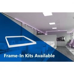 Brand new 🛒 T6C 1 ft. x 4 ft. 200-Watt Equivalent Integrated LED White Troffer, Selectable CCT by NICOR 💯 -NICOR Sales Store white powder coat nicor troffers t6cs114su8 4f 1000