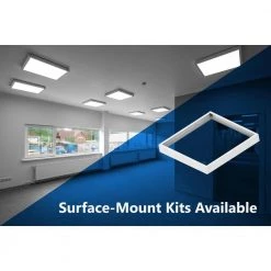 Brand new 🛒 T6C 1 ft. x 4 ft. 200-Watt Equivalent Integrated LED White Troffer, Selectable CCT by NICOR 💯 -NICOR Sales Store white powder coat nicor troffers t6cs114su8 c3 1000