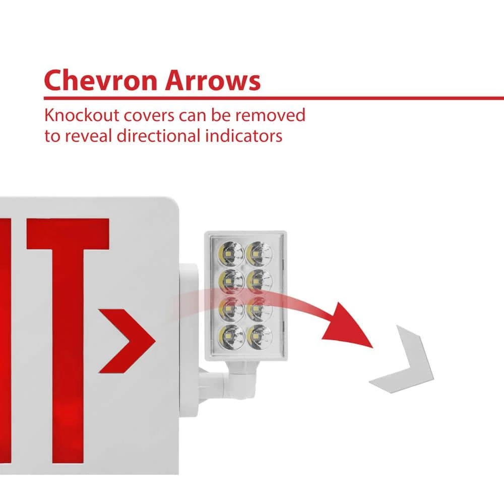 Best Sale ๐ ECL2 Series Slim LED Emergency Exit Sign Combo, Red Lettering by NICOR ๐ 7 Best Sale ๐ ECL2 Series Slim LED Emergency Exit Sign Combo, Red Lettering by NICOR ๐ - Image 5
