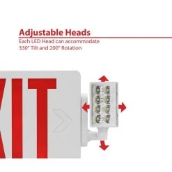 Best Sale ๐ ECL2 Series Slim LED Emergency Exit Sign Combo, Red Lettering by NICOR ๐ 16 Best Sale ๐ ECL2 Series Slim LED Emergency Exit Sign Combo, Red Lettering by NICOR ๐ -NICOR Sales Store white red lettering nicor emergency exit lights ecl21unvwhr2 40 1000