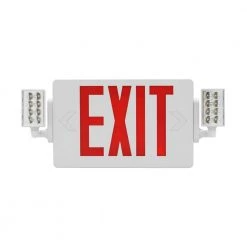 Best Sale 😍 ECL2 Series Slim LED Emergency Exit Sign Combo, Red Lettering by NICOR 🎉