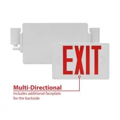 Best Sale ๐ ECL2 Series Slim LED Emergency Exit Sign Combo, Red Lettering by NICOR ๐ 20 Best Sale ๐ ECL2 Series Slim LED Emergency Exit Sign Combo, Red Lettering by NICOR ๐ -NICOR Sales Store white red lettering nicor emergency exit lights ecl21unvwhr2 77 1000