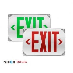 Flash Sale ๐ EXL5 Series 25-Watt Equivalent Integrated LED Outdoor White Emergency Exit Sign, Red Lettering by NICOR โ๏ธ 20 Flash Sale ๐ EXL5 Series 25-Watt Equivalent Integrated LED Outdoor White Emergency Exit Sign, Red Lettering by NICOR โ๏ธ -NICOR Sales Store white red lettering nicor emergency exit lights exl51unvwhr2 44 1000