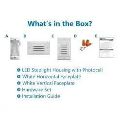 Best deal 🛒 STP Series Hardwire White LED Stair Light with Horizontal and Vertical Faceplates by NICOR 🔥 -NICOR Sales Store white vertical and horizontal nicor stair lights stp 10 120 wh 1f 1000