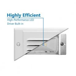 Best deal 🛒 STP Series Hardwire White LED Stair Light with Horizontal and Vertical Faceplates by NICOR 🔥 -NICOR Sales Store white vertical and horizontal nicor stair lights stp 10 120 wh c3 1000