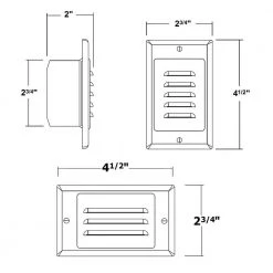 Best deal 🛒 STP Series Hardwire White LED Stair Light with Horizontal and Vertical Faceplates by NICOR 🔥 -NICOR Sales Store white vertical and horizontal nicor stair lights stp 10 120 wh fa 1000
