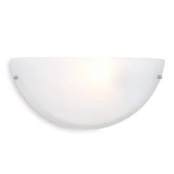 Brand new ⌛ Glacier Point Collection 1-Light White Sconce with Ivory Cloud Glass Shade by Yosemite Home Decor 🎉