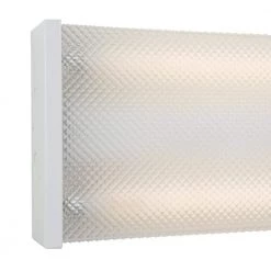 Cheapest 🔔 2-Light White Fluorescent Overhead Light by Yosemite Home Decor ✔️ -NICOR Sales Store yosemite home decor wraparound lights ft4004 1f 1000