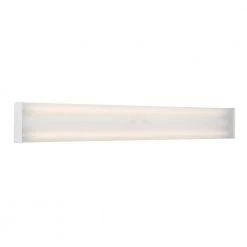 Cheapest 🔔 2-Light White Fluorescent Overhead Light by Yosemite Home Decor ✔️ -NICOR Sales Store yosemite home decor wraparound lights ft4004 4f 1000